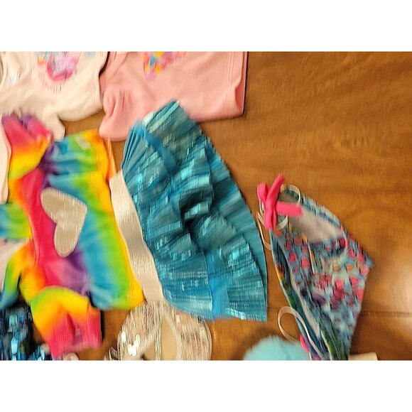 Build A Bear Workshop BABW Girl Bear Clothes Huge lot Cheer Rainbow etc.. - Picture 11 of 14
